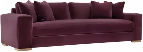 Remington Velvet Bench-Seat Sofa