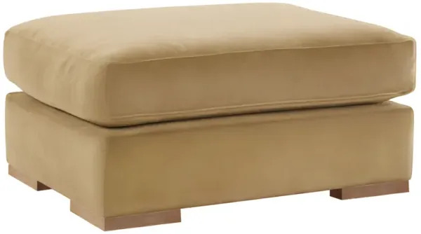 Remington Velvet Ottoman - Brown