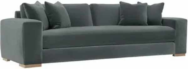 Remington Velvet Bench-Seat Sofa
