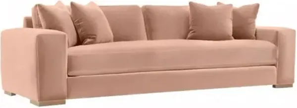 Remington Velvet Bench-Seat Sofa