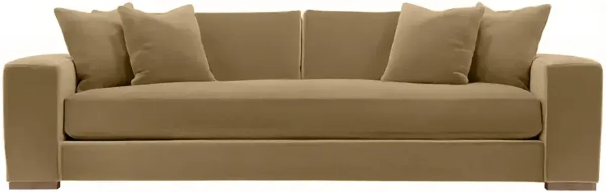 Remington Velvet Bench-Seat Sofa