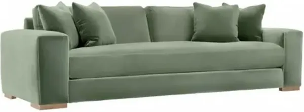 Remington Velvet Bench-Seat Sofa