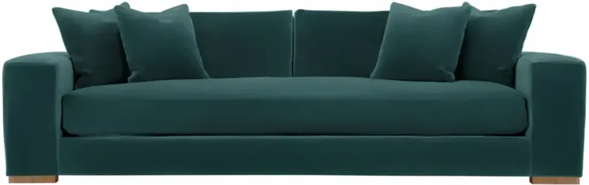 Remington Velvet Bench-Seat Sofa