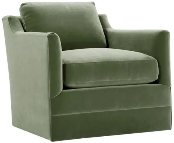 Margot Velvet Swivel Chair