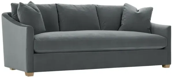 Ellis 89" Velvet Bench-Seat Sofa