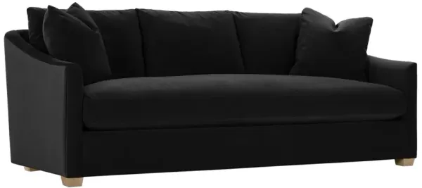 Ellis 89" Velvet Bench-Seat Sofa