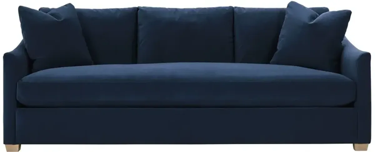 Ellis 89" Velvet Bench-Seat Sofa
