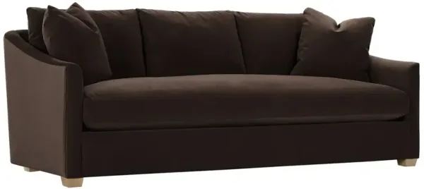 Ellis 89" Velvet Bench-Seat Sofa