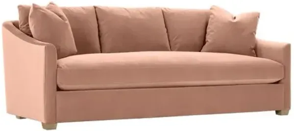 Ellis 89" Velvet Bench-Seat Sofa