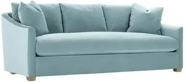 Ellis 89" Velvet Bench-Seat Sofa