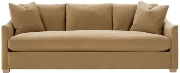 Ellis 89" Velvet Bench-Seat Sofa