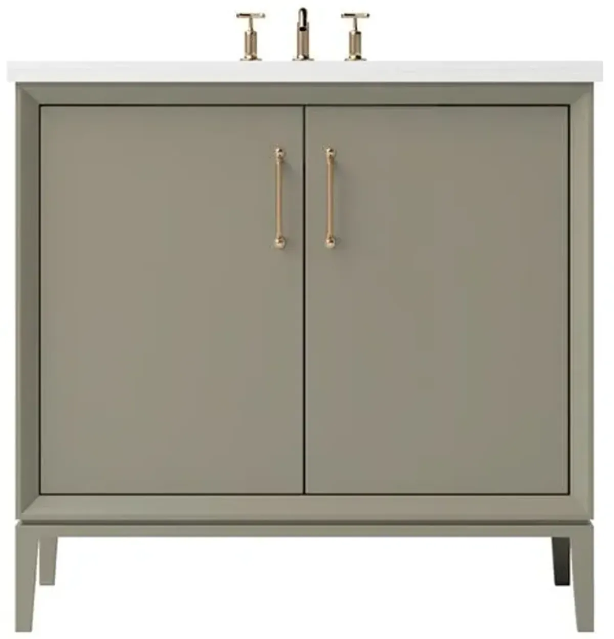 Hawthorne Single Bathroom Vanity - Green