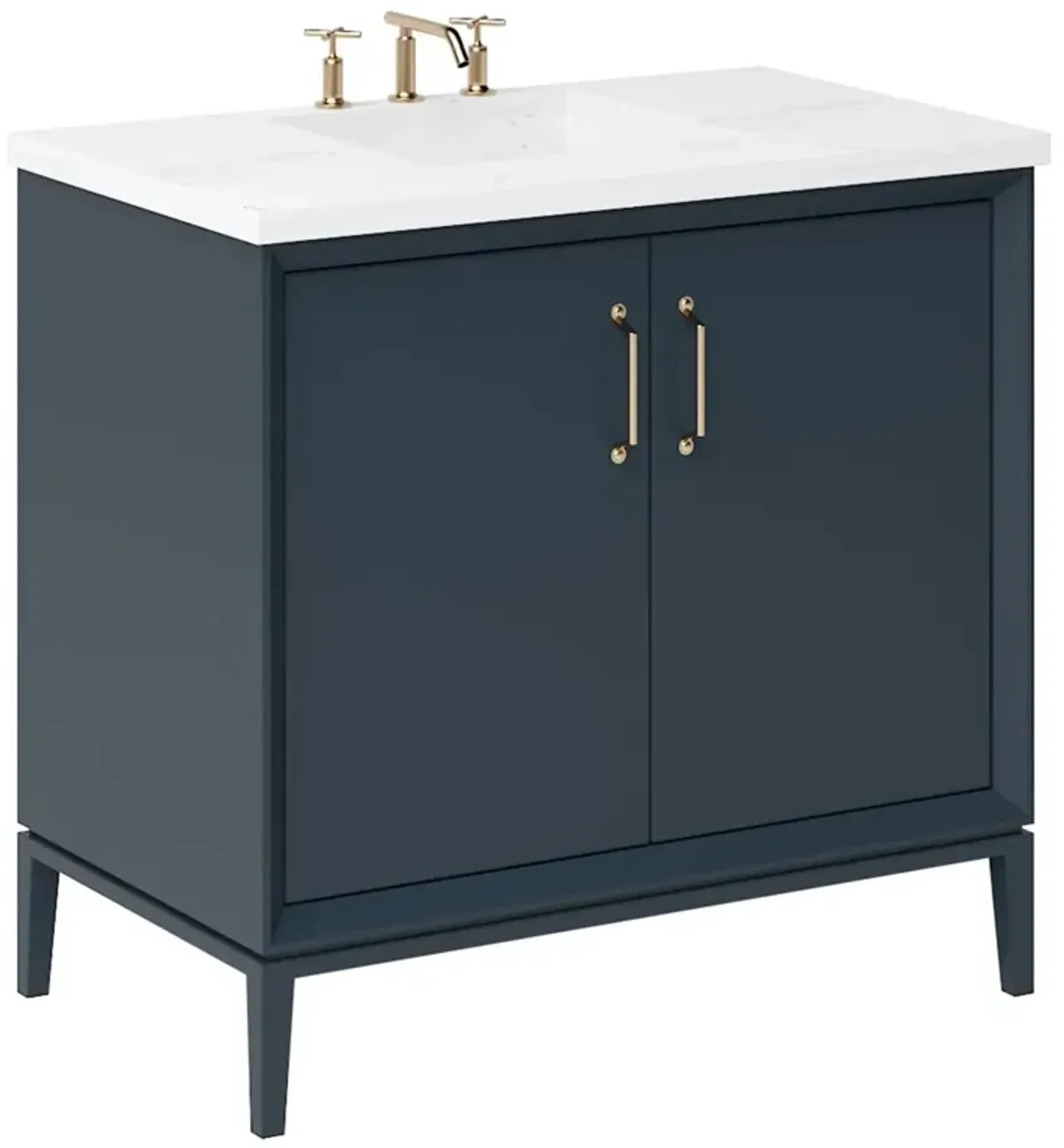 Hawthorne Single Bathroom Vanity - Blue