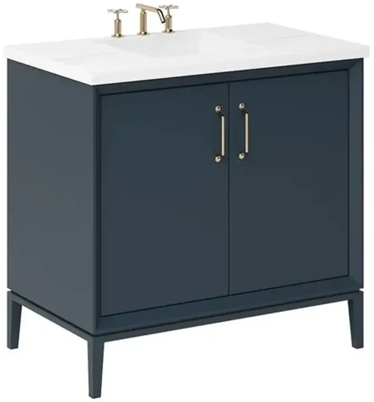 Hawthorne Single Bathroom Vanity - Blue