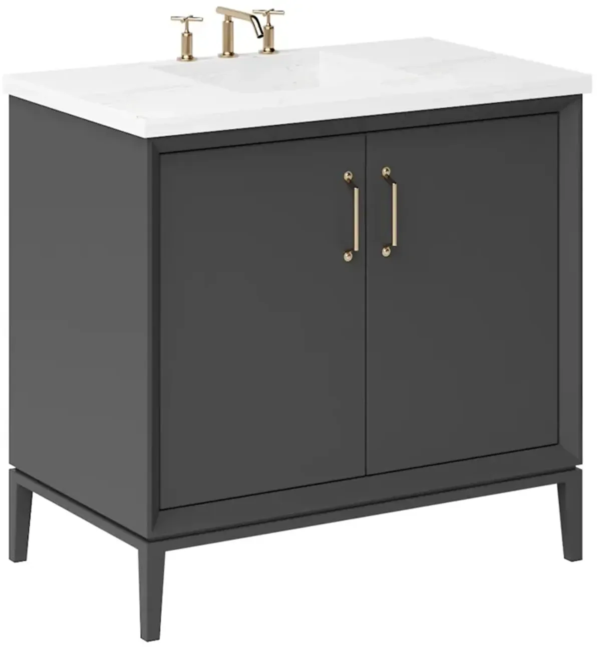 Hawthorne Single Bathroom Vanity - Black