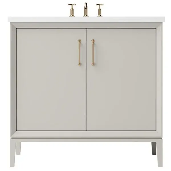 Hawthorne Single Bathroom Vanity - Brown