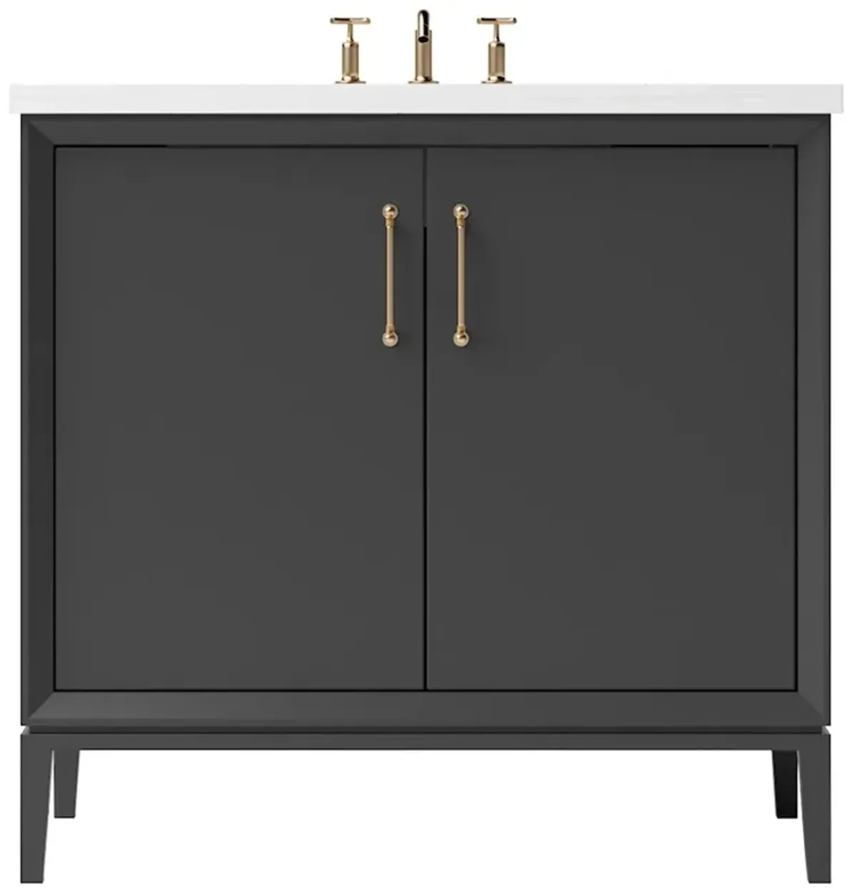 Hawthorne Single Bathroom Vanity - Black