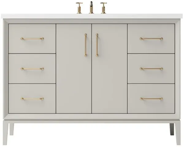 Hawthorne Single Extra Wide Bathroom Vanity - Brown