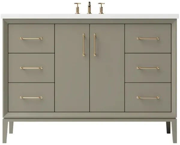 Hawthorne Single Extra Wide Bathroom Vanity - Green