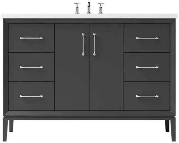 Hawthorne Single Extra Wide Bathroom Vanity - Black
