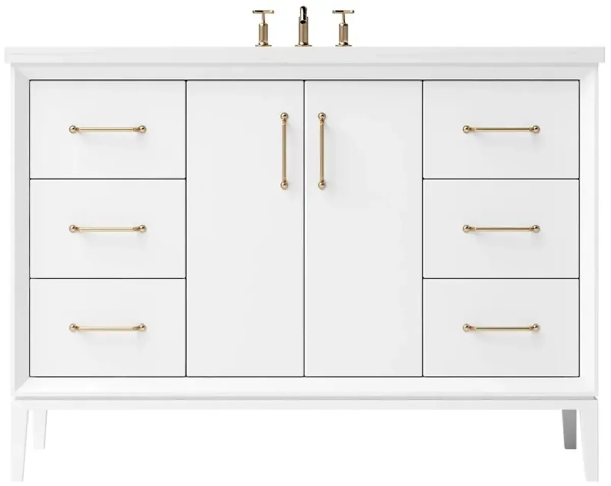 Hawthorne Single Extra Wide Bathroom Vanity - White