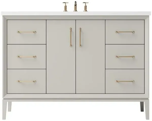 Hawthorne Single Extra Wide Bathroom Vanity - Brown