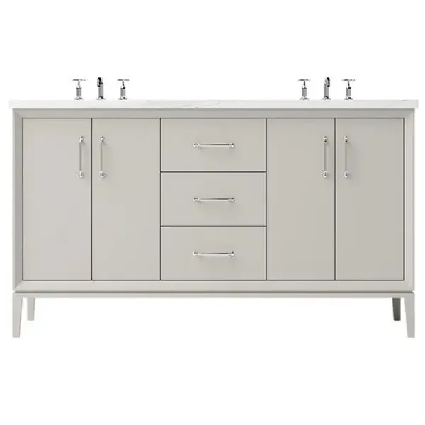 Hawthorne Double Bathroom Vanity - Beige