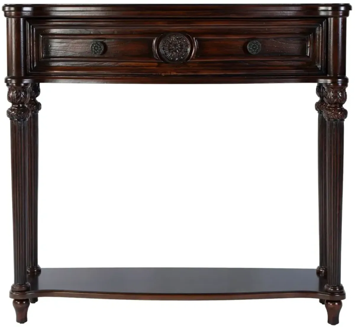 Alden 37" 1-Drawer Console Table w/ Lower Open Shelf