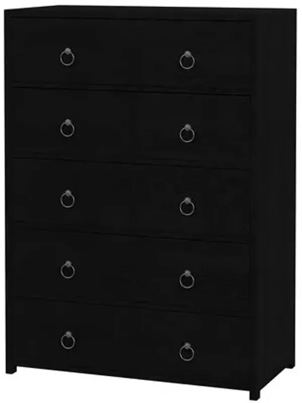 Sully 5-Drawer Dresser - Black
