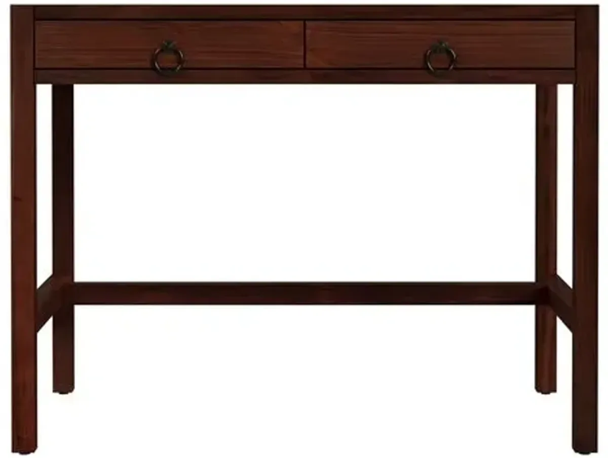 Sully 2-Drawer Desk - Brown