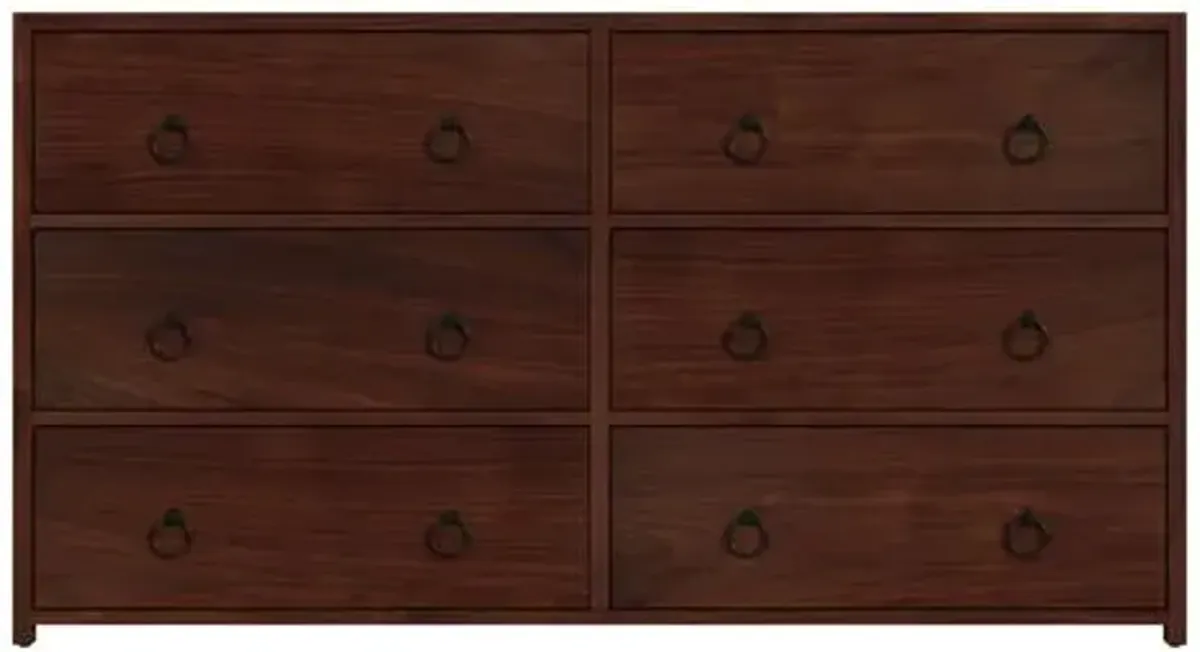 Sully 6-Drawer Dresser - Brown