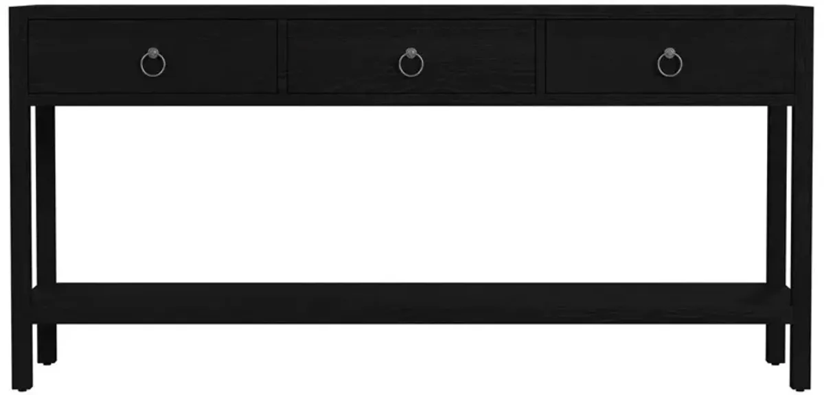 Sully 3-Drawer 65" Console Table w/ Lower Open Shelf