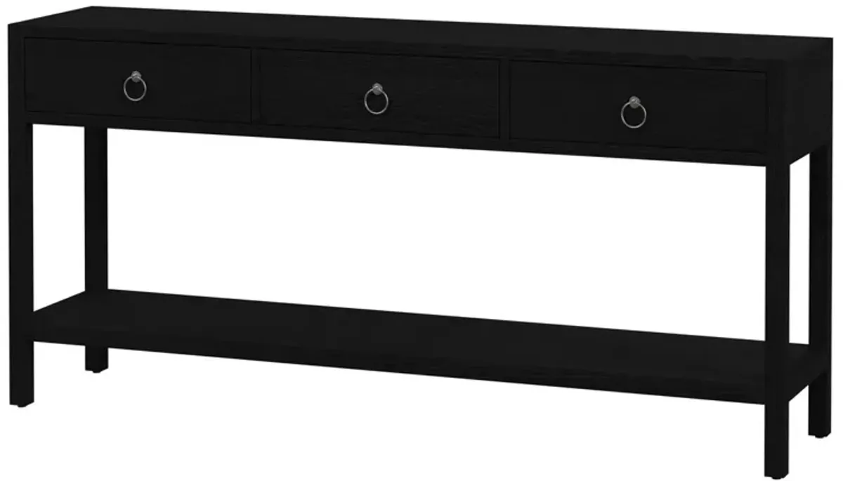 Sully 3-Drawer 65" Console Table w/ Lower Open Shelf
