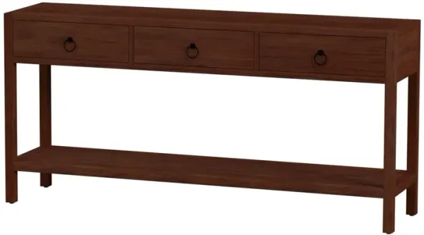 Sully 3-Drawer 65" Console Table w/ Lower Open Shelf