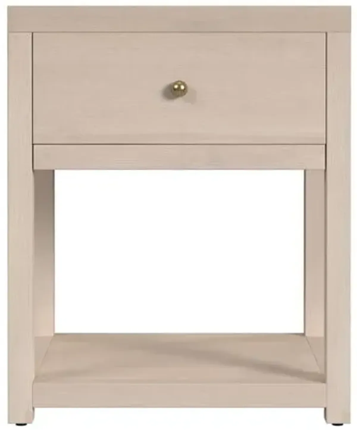 Charlie Small 1-Drawer Nightstand with Lower Open Shelf