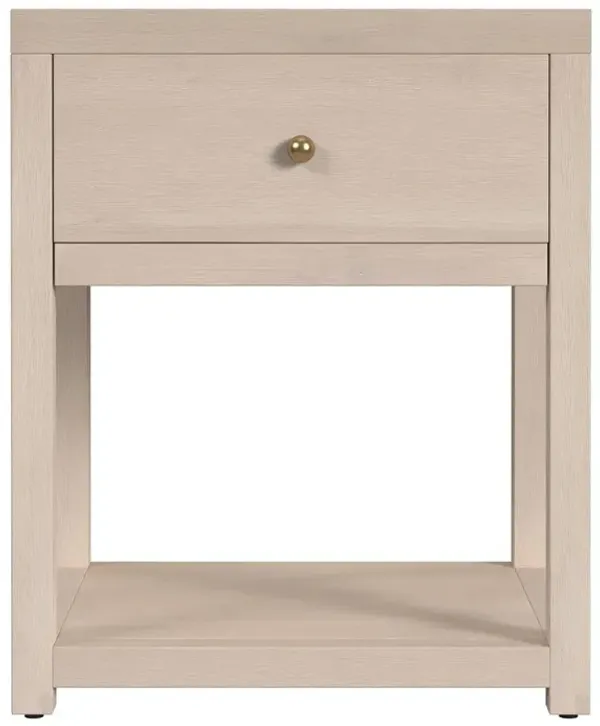 Charlie Small 1-Drawer Nightstand with Lower Open Shelf