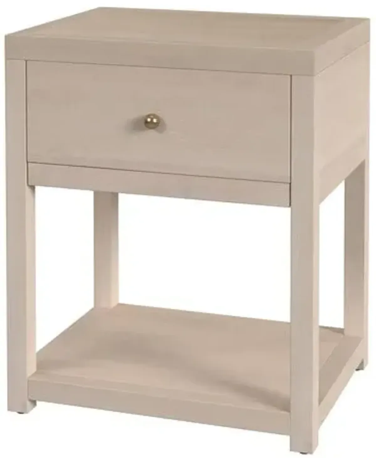Charlie Small 1-Drawer Nightstand with Lower Open Shelf