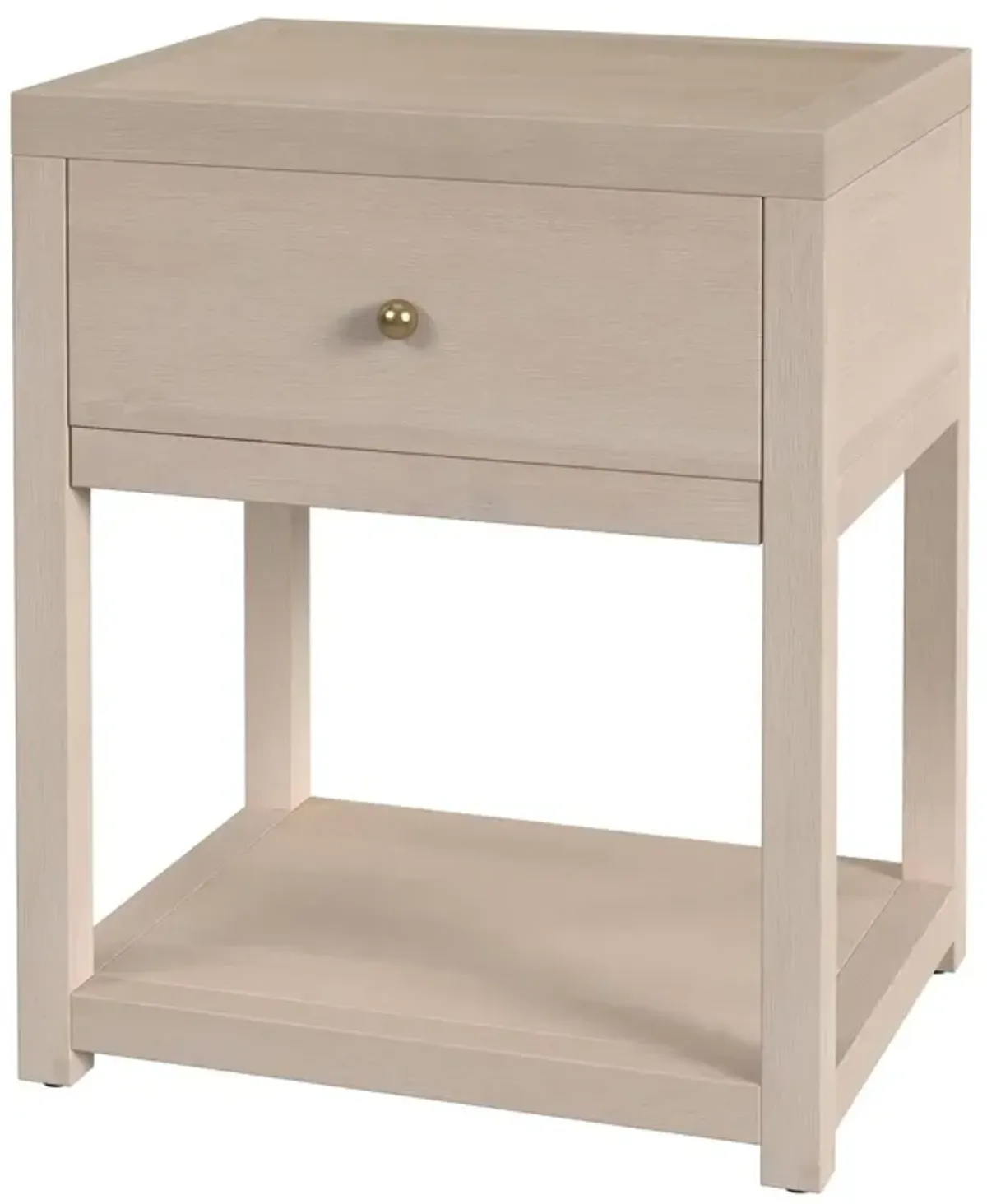Charlie Small 1-Drawer Nightstand with Lower Open Shelf