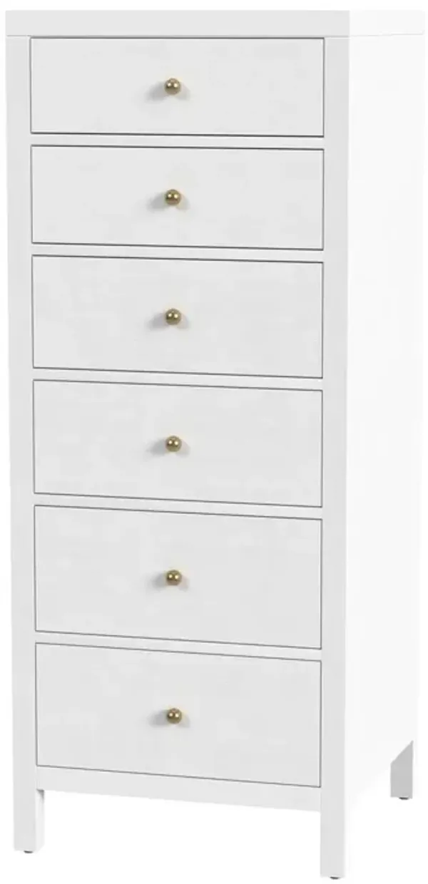 Charlie 6-Drawer Tall Lingerie Chest
