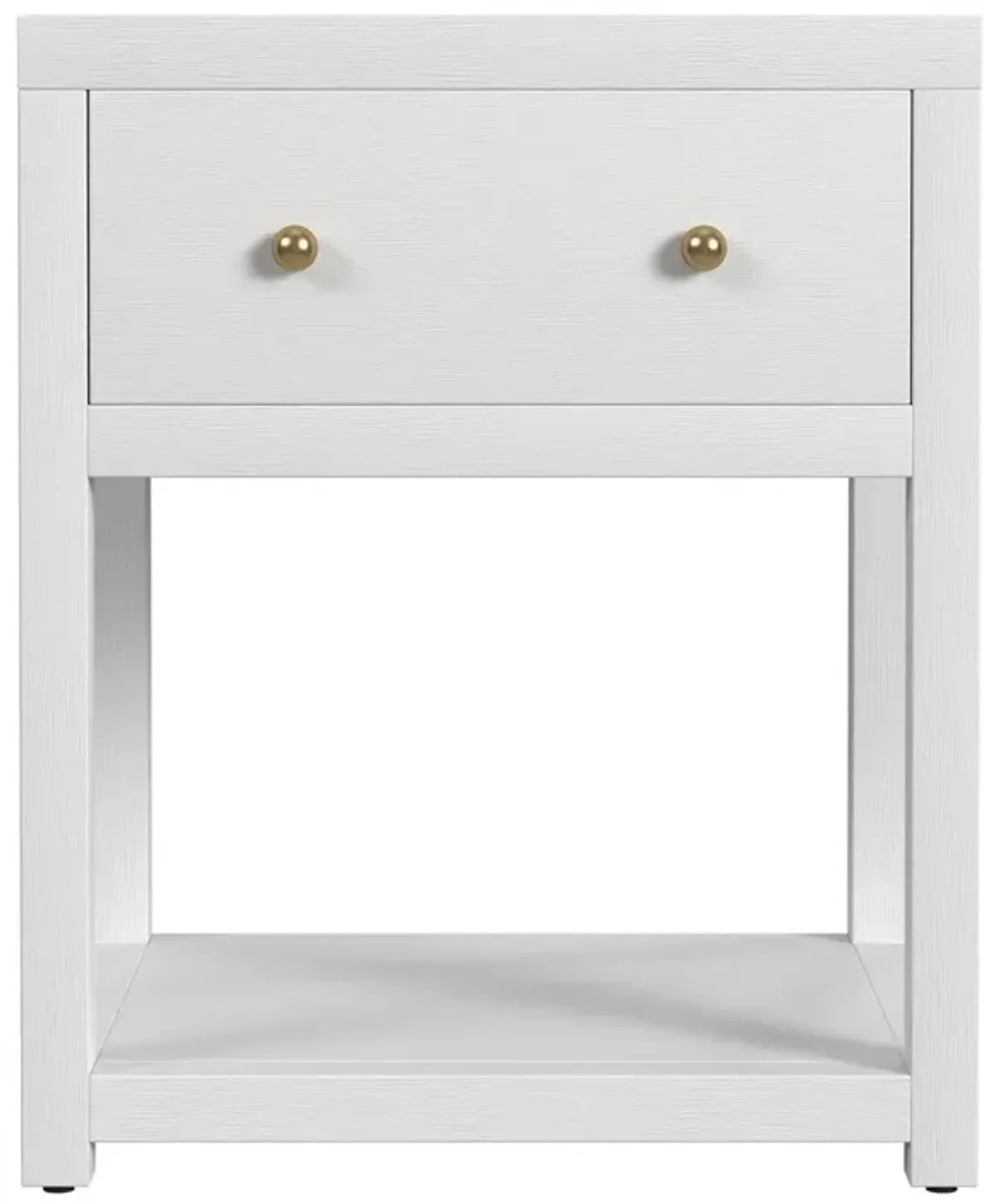 Charlie Small 1-Drawer Nightstand with Lower Open Shelf