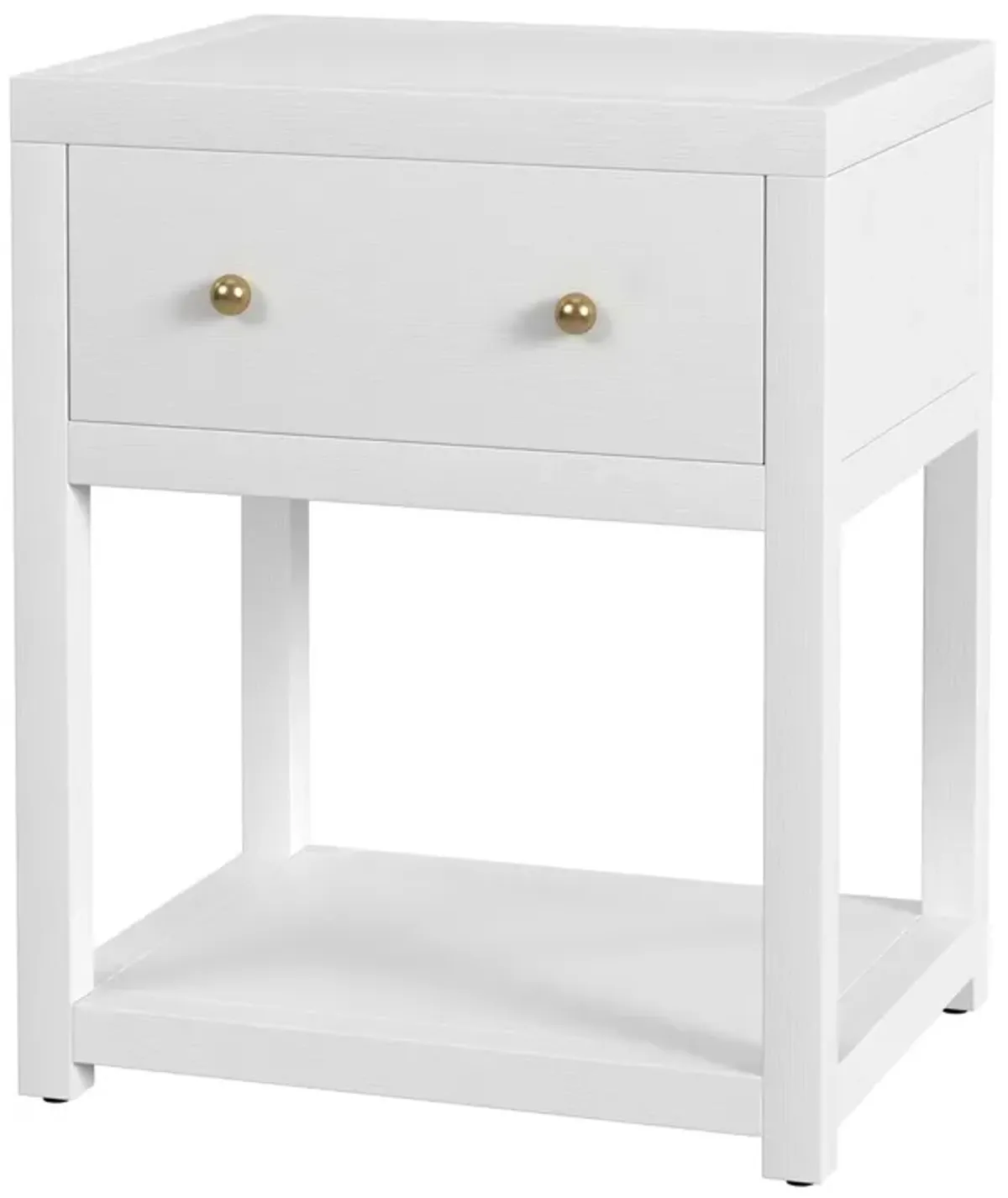 Charlie Small 1-Drawer Nightstand with Lower Open Shelf