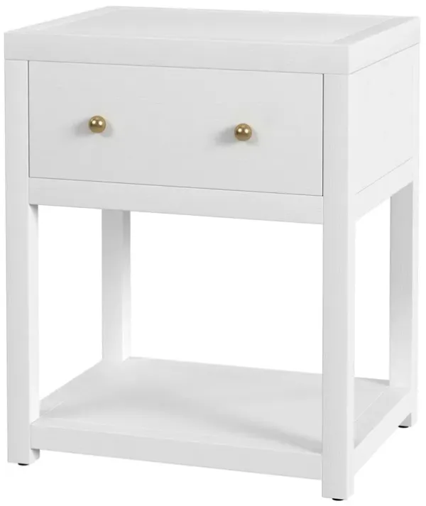 Charlie Small 1-Drawer Nightstand with Lower Open Shelf