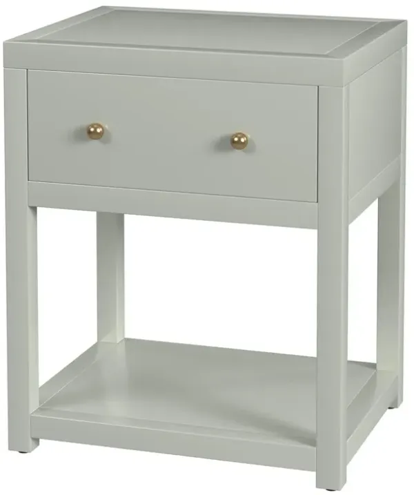 Charlie Small 1-Drawer Nightstand with Lower Open Shelf