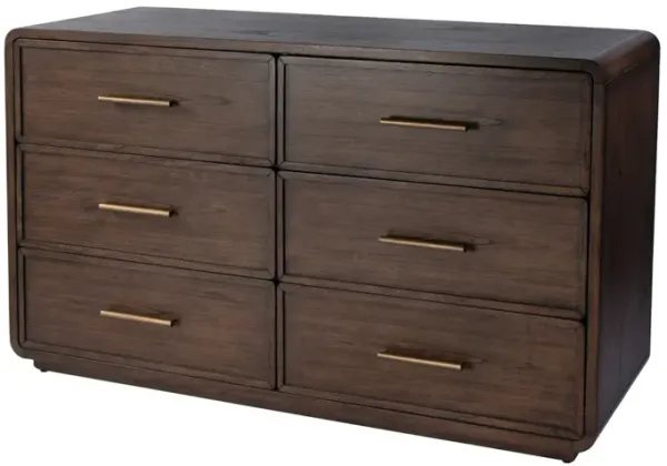 Josephine 6-Drawer Dresser, Brown Sugar Espresso