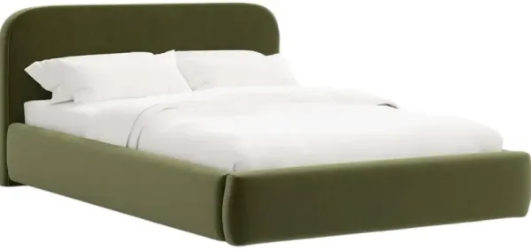 Luma Platform Bed, Performance Velvet