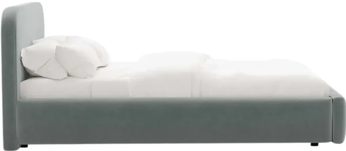 Luma Platform Bed, Performance Velvet