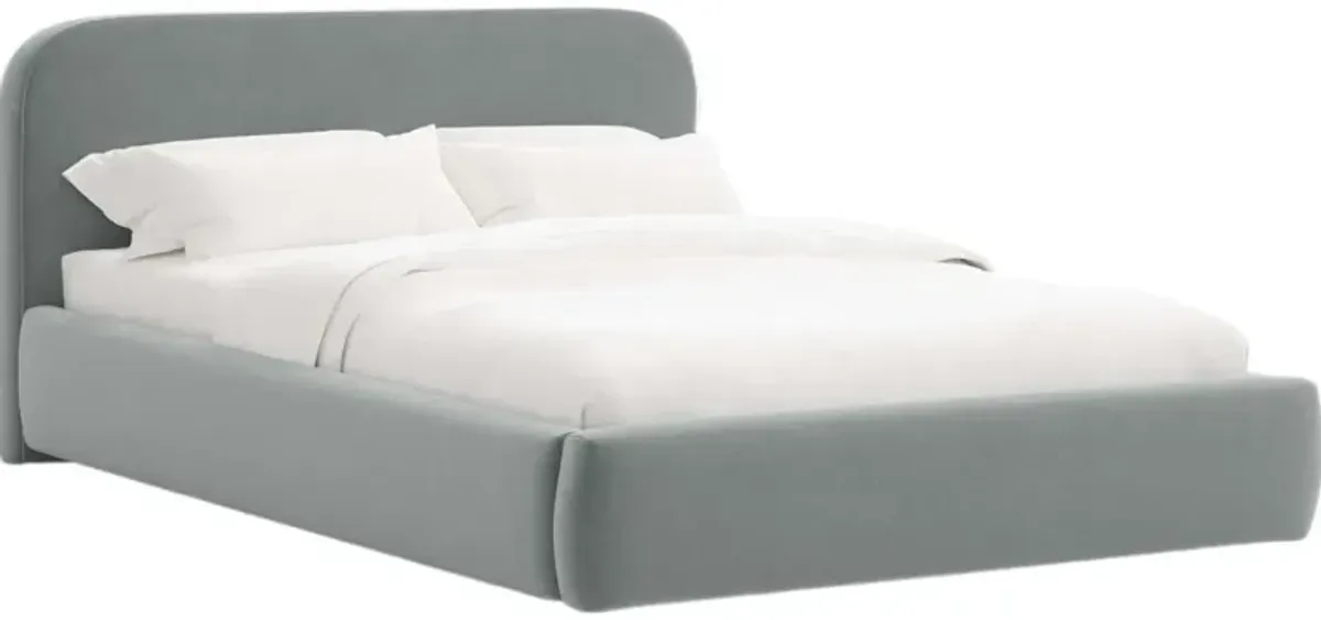 Luma Platform Bed, Performance Velvet