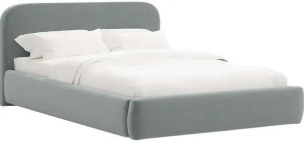 Luma Platform Bed, Performance Velvet