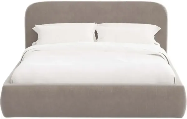 Luma Platform Bed, Performance Velvet