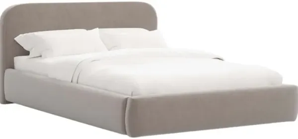 Luma Platform Bed, Performance Velvet